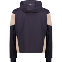 Cmp chaqueta esquí hombre MAN JACKET ZIP HOOD MARRON vista trasera