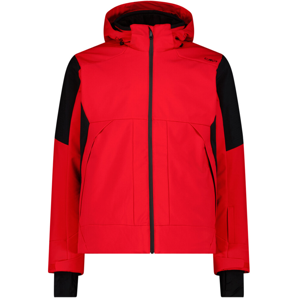 Cmp chaqueta esquí hombre MAN JACKET ZIP HOOD ROJO vista frontal