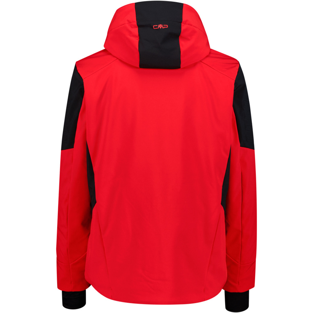 Cmp chaqueta esquí hombre MAN JACKET ZIP HOOD ROJO vista trasera