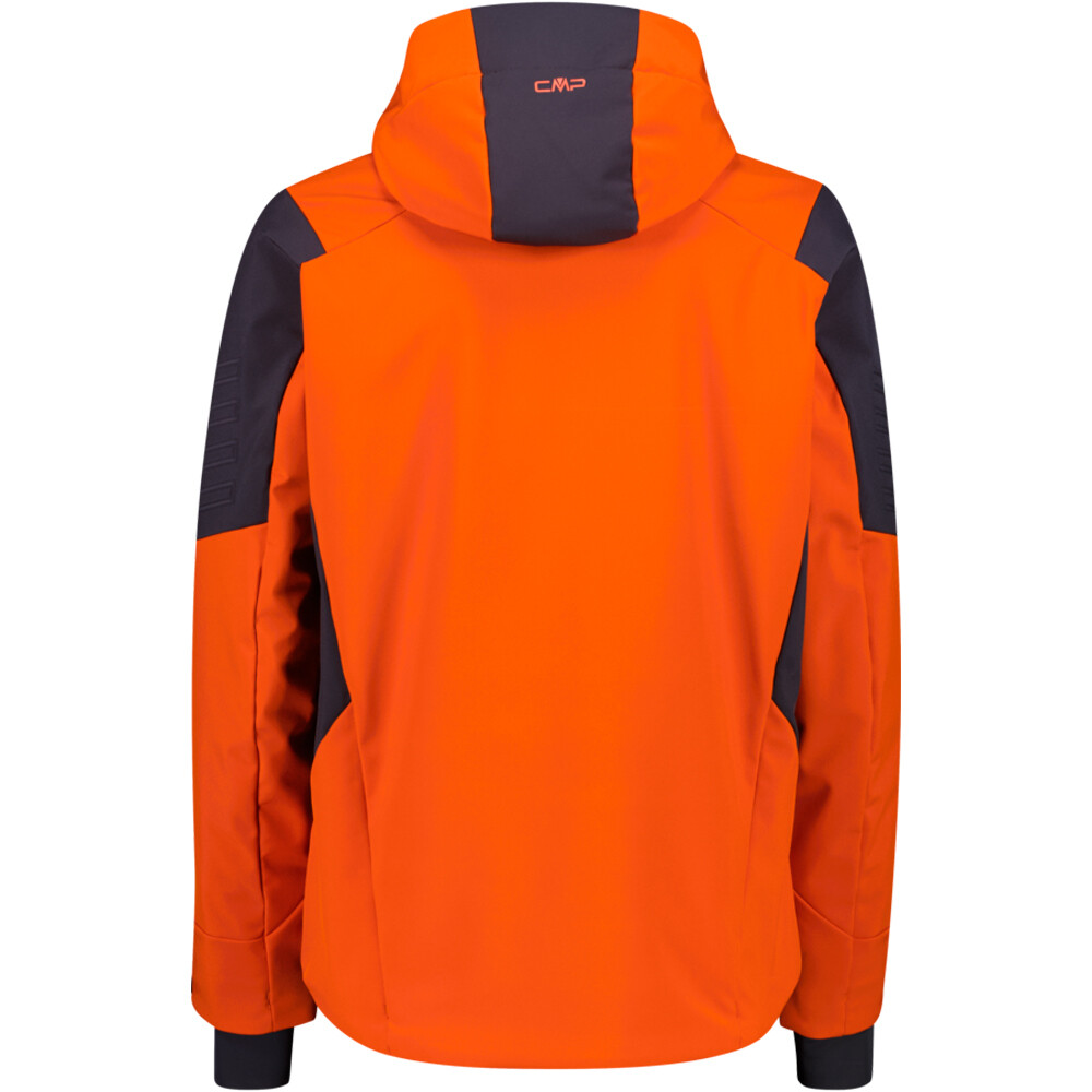 Cmp chaqueta esquí hombre MAN JACKET ZIP HOOD ROJO vista trasera