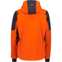 Cmp chaqueta esquí hombre MAN JACKET ZIP HOOD ROJO vista trasera