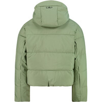 Cmp chaqueta esquí infantil KID G JACKET FIX HOOD GREEN TEA VERDE vista trasera