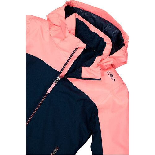CMP KID G JACKET SNAPS HOOD AZCOR azul
