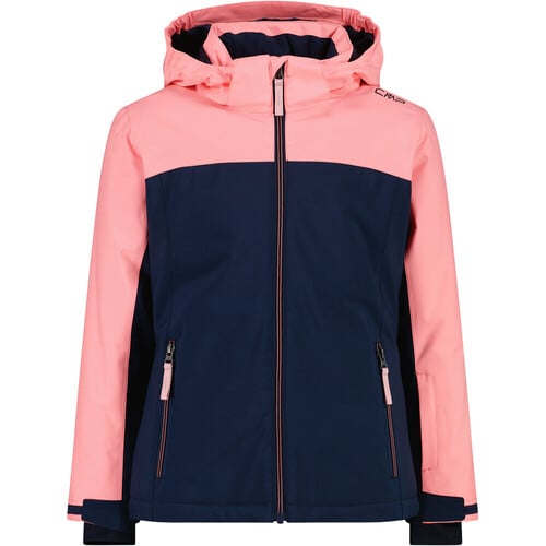 CMP KID G JACKET SNAPS HOOD AZCOR azul