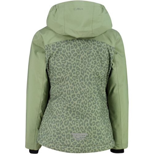 CMP KID G JACKET SNAPS HOOD GREEN TEA-SALVIA verde