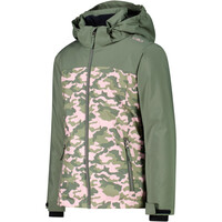 Cmp chaqueta esquí infantil KID G JACKET SNAPS HOOD SOFT PINK-SALVIA ROSA vista detalle