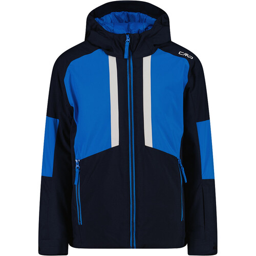 CMP KID JACKET FIX HOOD azul