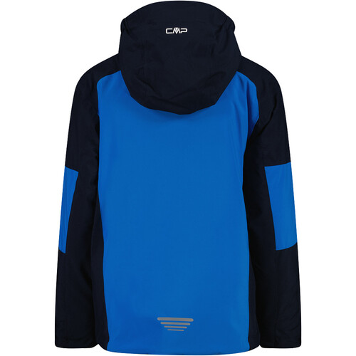 CMP KID JACKET FIX HOOD azul