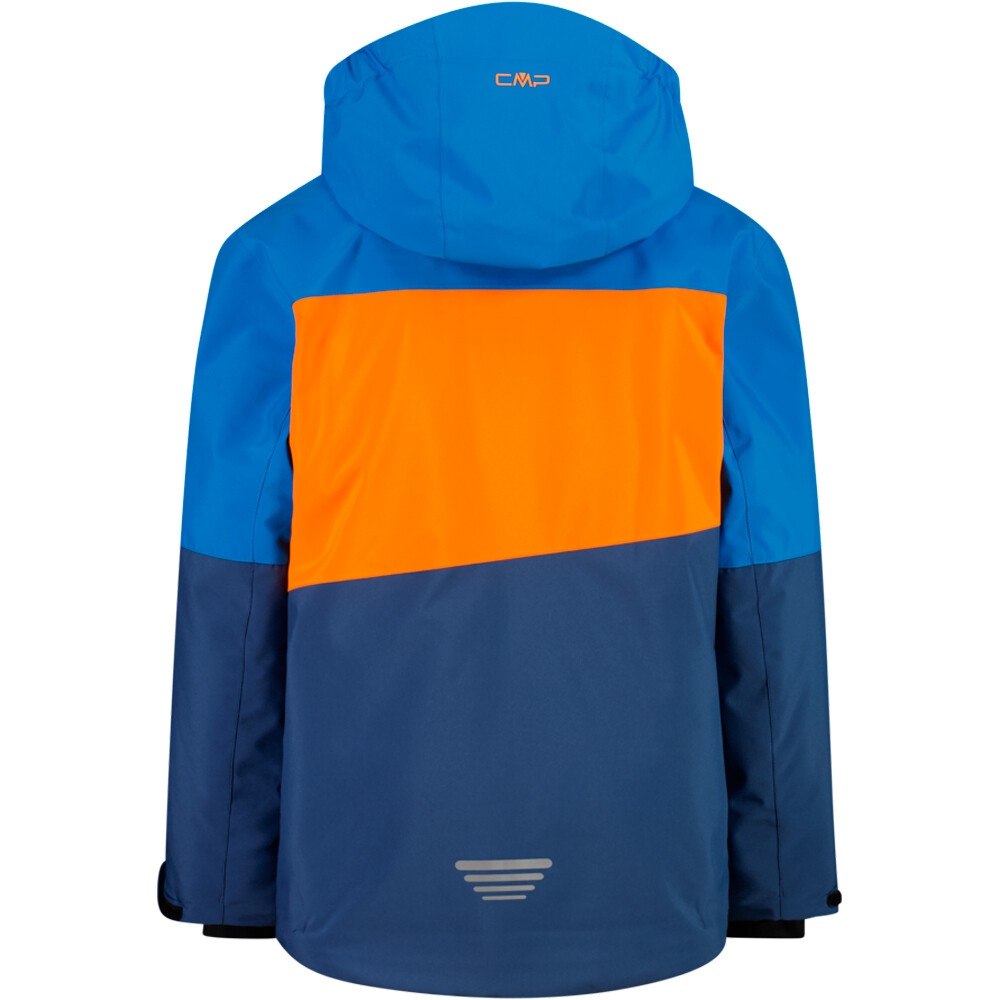 Cmp chaqueta esquí infantil KID JACKET FIX HOOD RIVER AZUL vista trasera