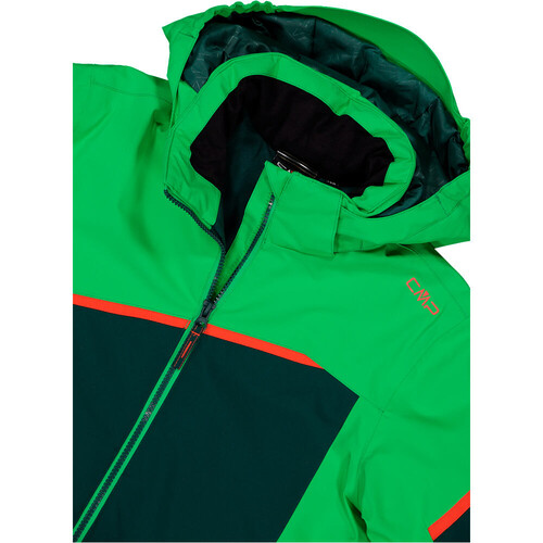 CMP KID JACKET SNAPS HOOD verde
