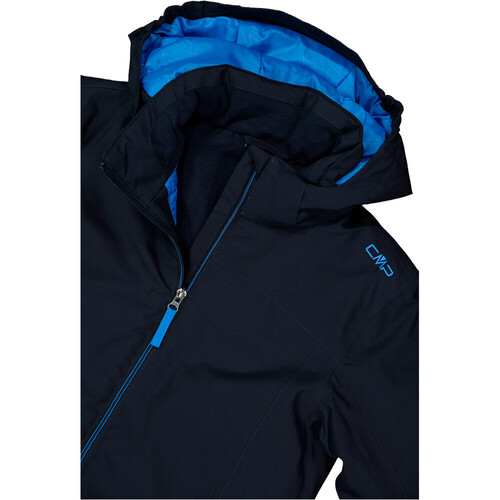CMP KID JACKET SNAPS HOOD AZ azul