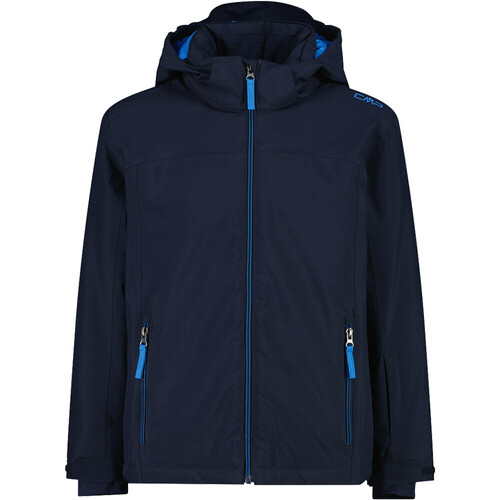 CMP KID JACKET SNAPS HOOD AZ azul