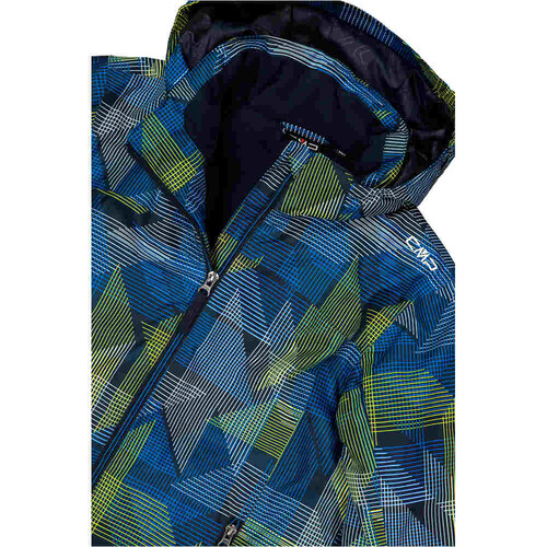 CMP KID JACKET SNAPS HOOD azul