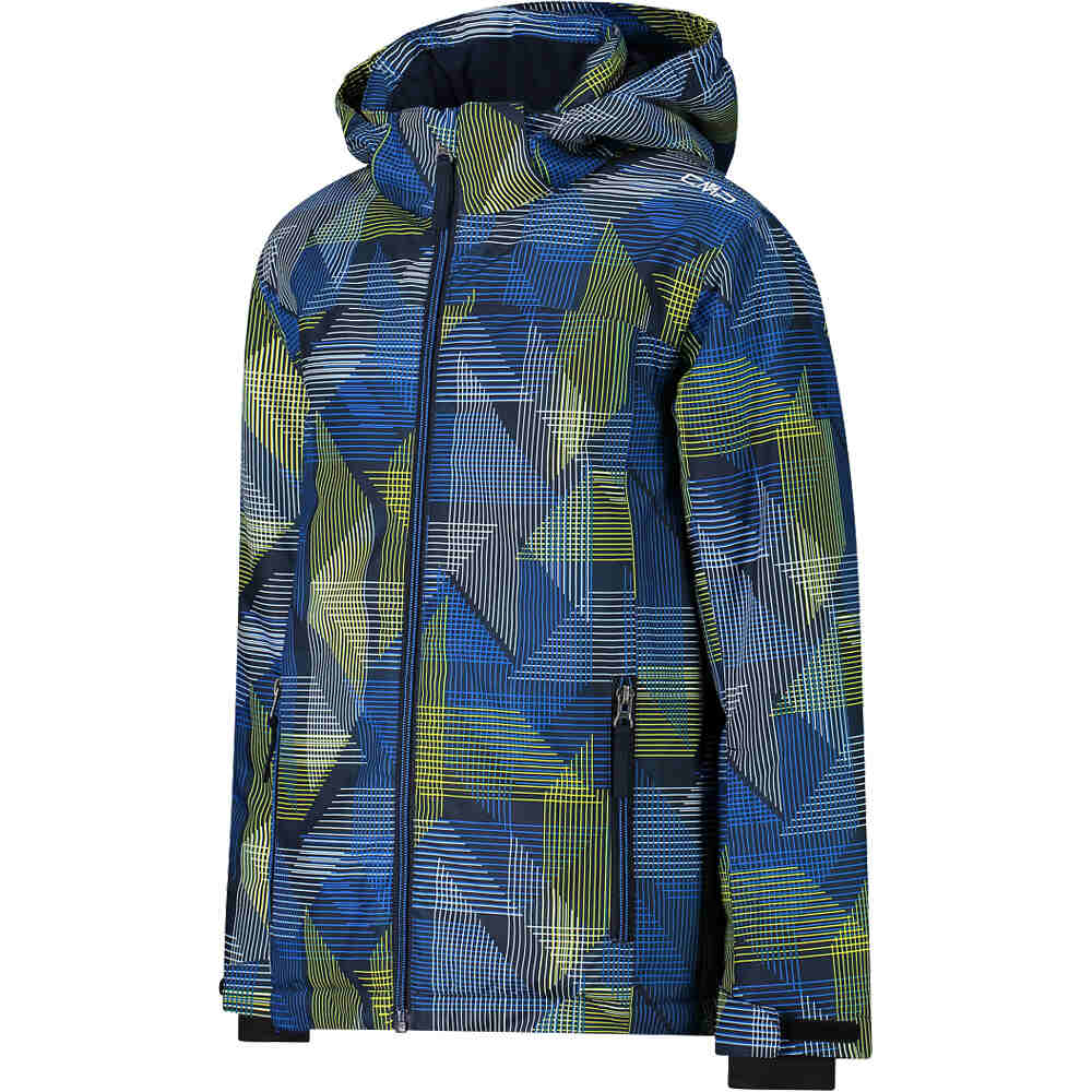 Cmp chaqueta esquí infantil KID JACKET SNAPS HOOD AZUL vista detalle