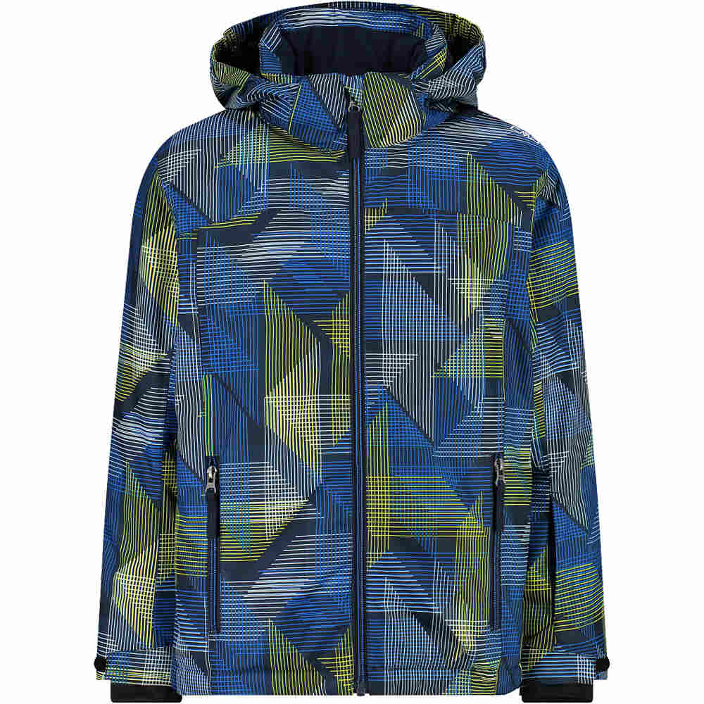 Cmp chaqueta esquí infantil KID JACKET SNAPS HOOD AZUL vista frontal