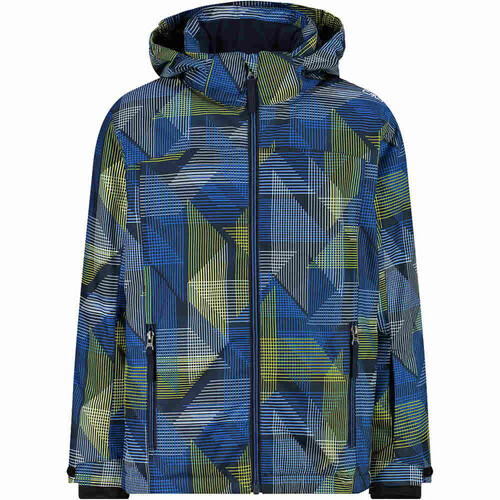 CMP KID JACKET SNAPS HOOD azul