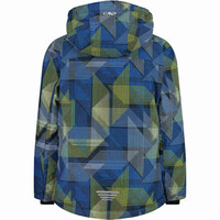 Cmp chaqueta esquí infantil KID JACKET SNAPS HOOD AZUL vista trasera