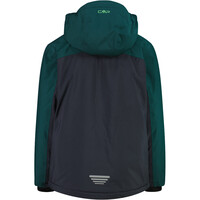 Cmp chaqueta esquí infantil KID JACKET SNAPS HOOD GRIS vista trasera