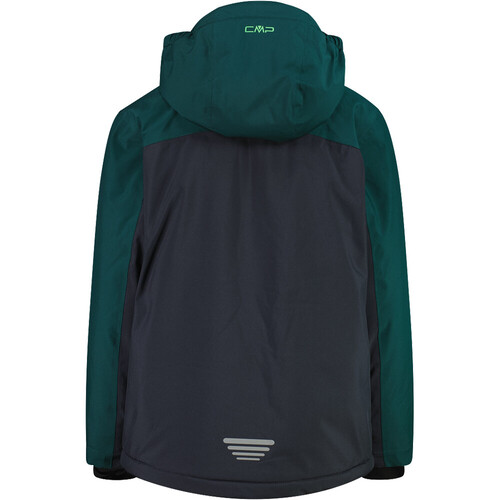 CMP KID JACKET SNAPS HOOD gris