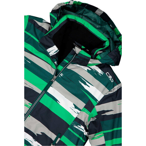 CMP KID JACKET SNAPS HOOD VEGR
