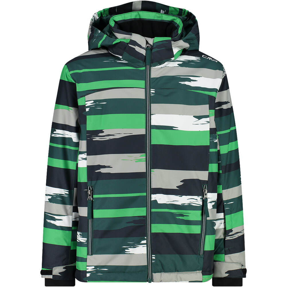 Cmp chaqueta esquí infantil KID JACKET SNAPS HOOD VEGR  vista frontal