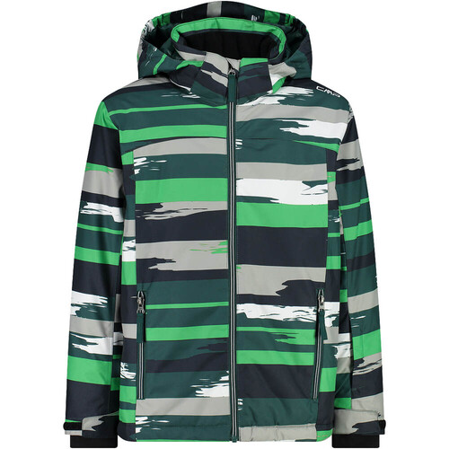 CMP KID JACKET SNAPS HOOD VEGR
