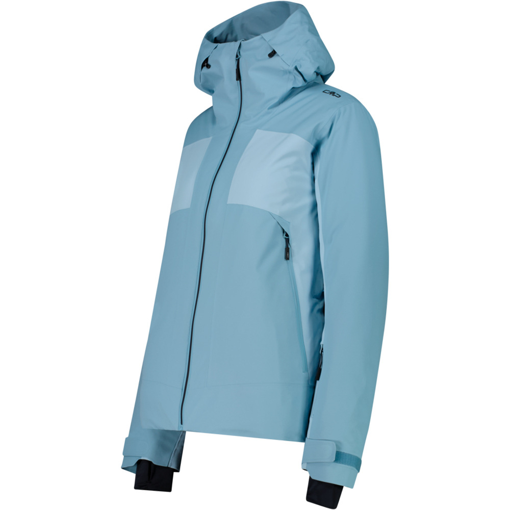 Cmp chaqueta esquí mujer WOMAN JACKET FIX HOOD AZUL vista detalle
