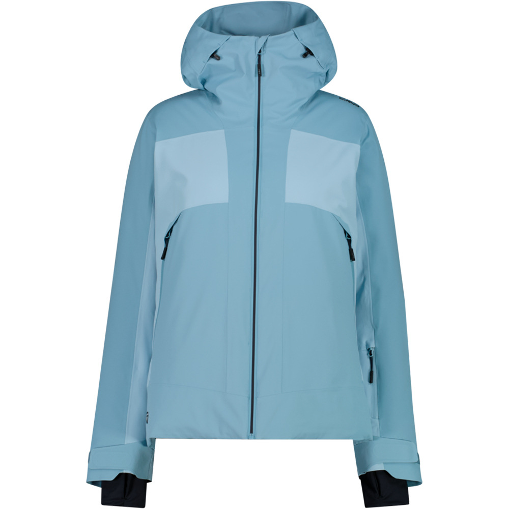 Cmp chaqueta esquí mujer WOMAN JACKET FIX HOOD AZUL vista frontal