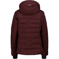 Cmp chaqueta esquí mujer WOMAN JACKET FIX HOOD BLACK BERRY  vista trasera