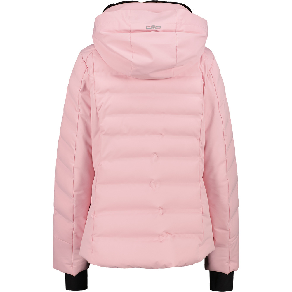 Cmp chaqueta esquí mujer WOMAN JACKET FIX HOOD COR ROSA vista trasera