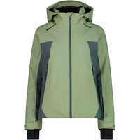 WOMAN JACKET FIX HOOD GREEN TEA