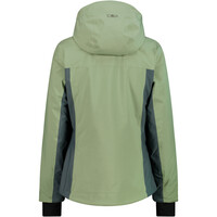 Cmp chaqueta esquí mujer WOMAN JACKET FIX HOOD GREEN TEA VERDE vista trasera