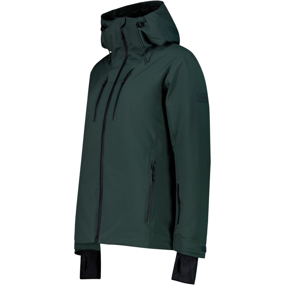 Cmp chaqueta esquí mujer WOMAN JACKET FIX HOOD JUNGLE VERDE vista detalle