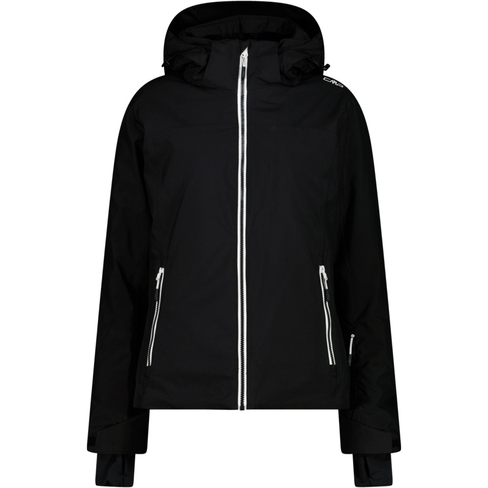 Cmp chaqueta esquí mujer WOMAN JACKET FIX HOOD NEGRO vista frontal