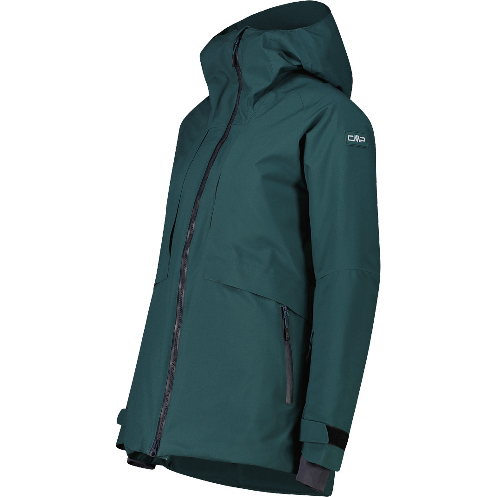 Cmp chaqueta esquí mujer WOMAN JACKET FIX HOOD VERDE vista detalle