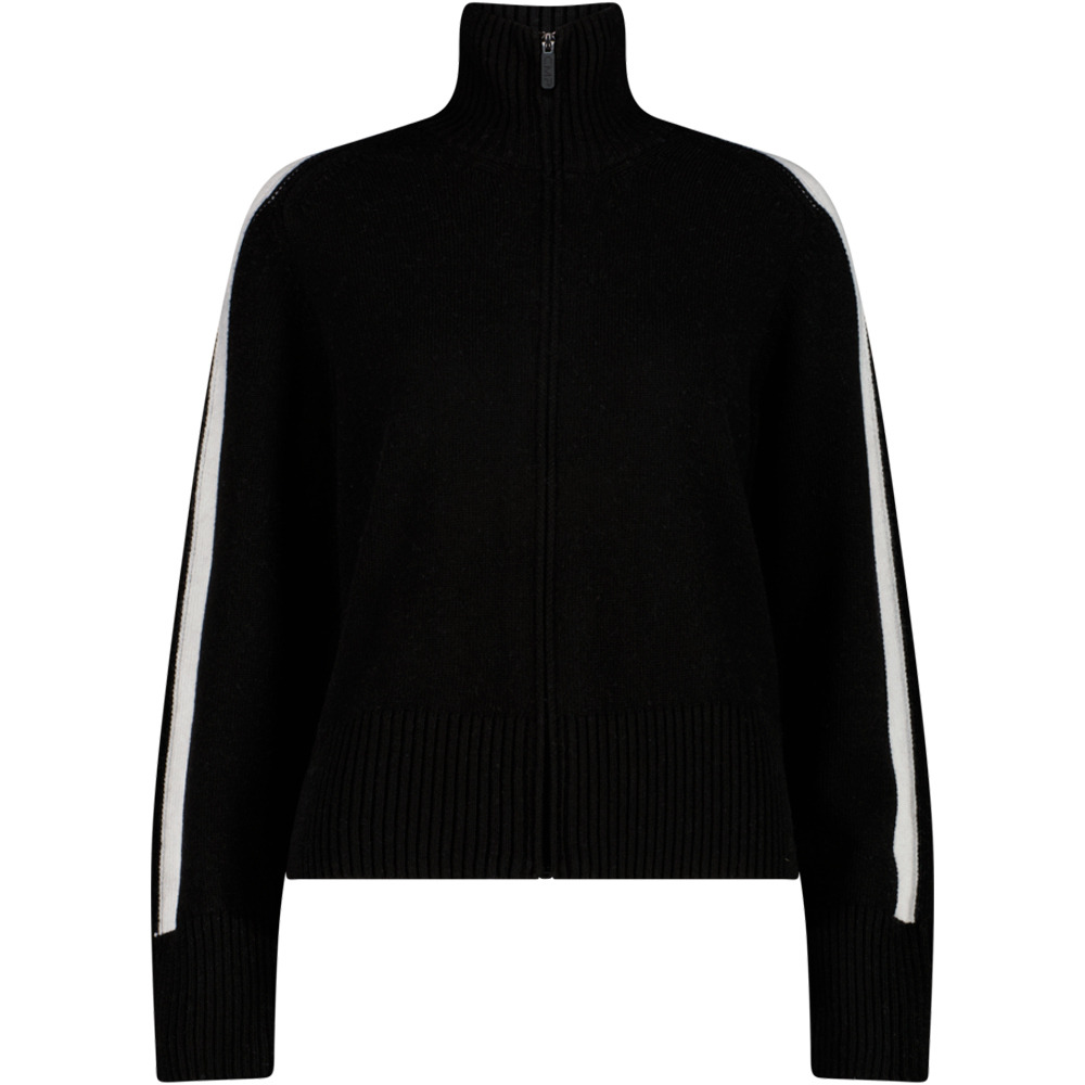 Cmp chaqueta esquí mujer WOMAN JACKET KNITTED NEGRO vista frontal