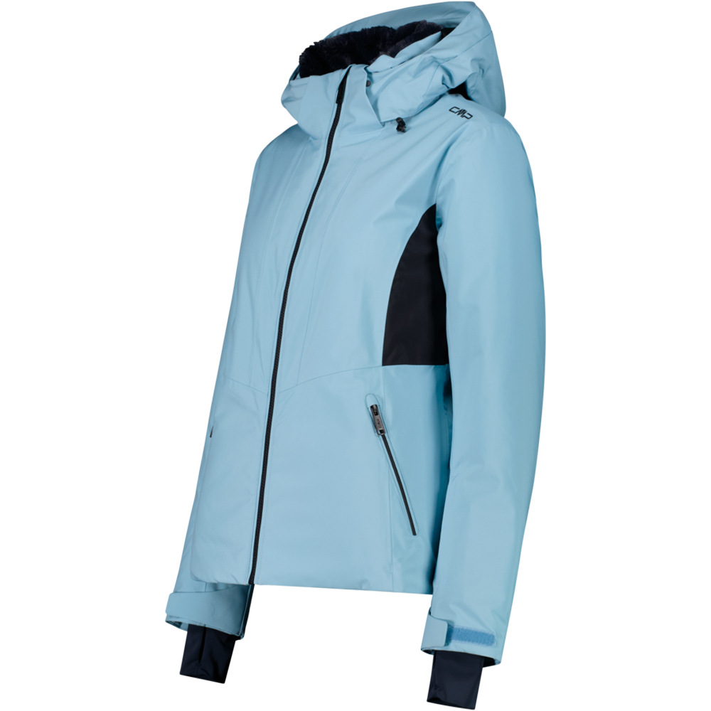 Cmp chaqueta esquí mujer WOMAN JACKET ZIP HOOD AZUL vista detalle
