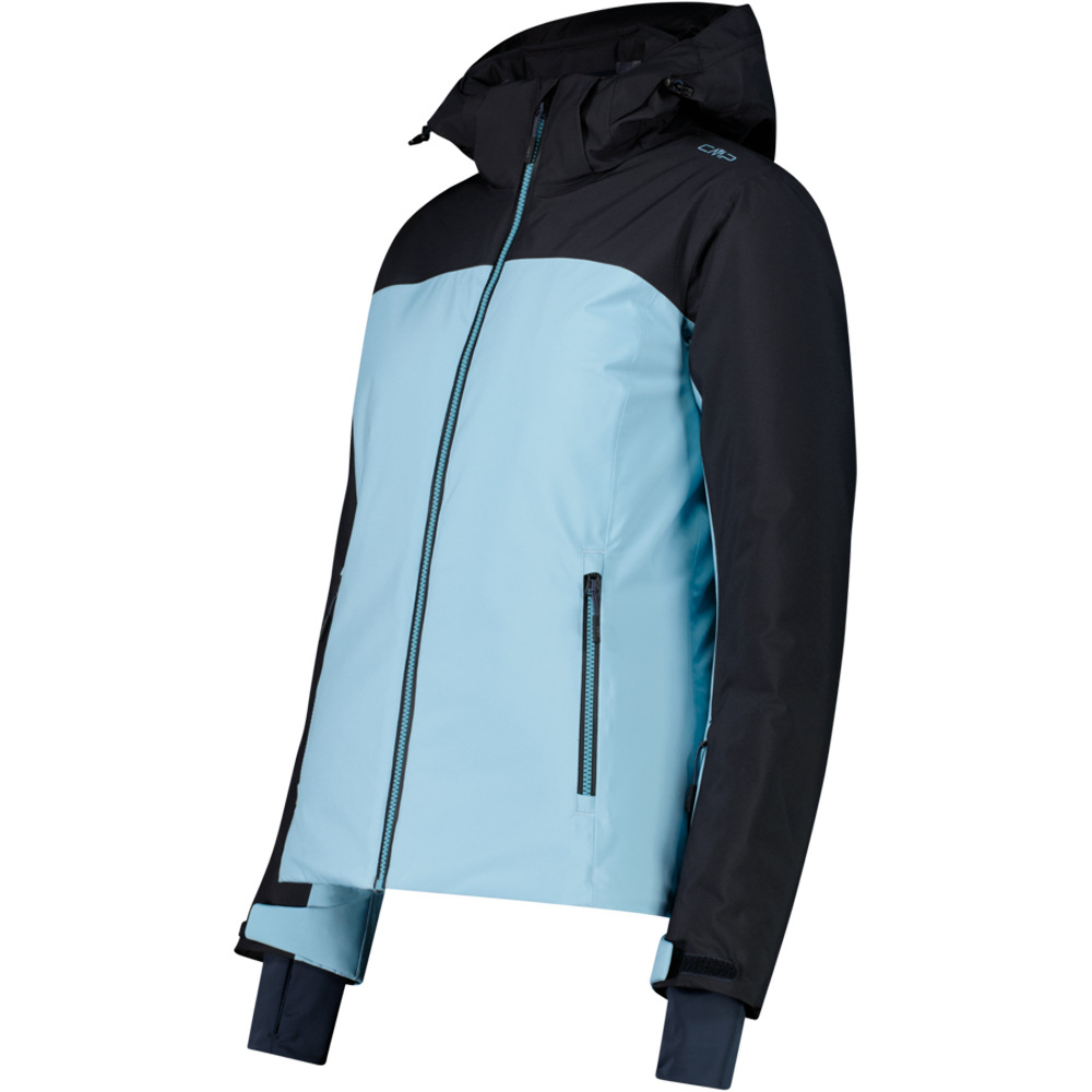 Cmp chaqueta esquí mujer WOMAN JACKET ZIP HOOD AZUL vista detalle