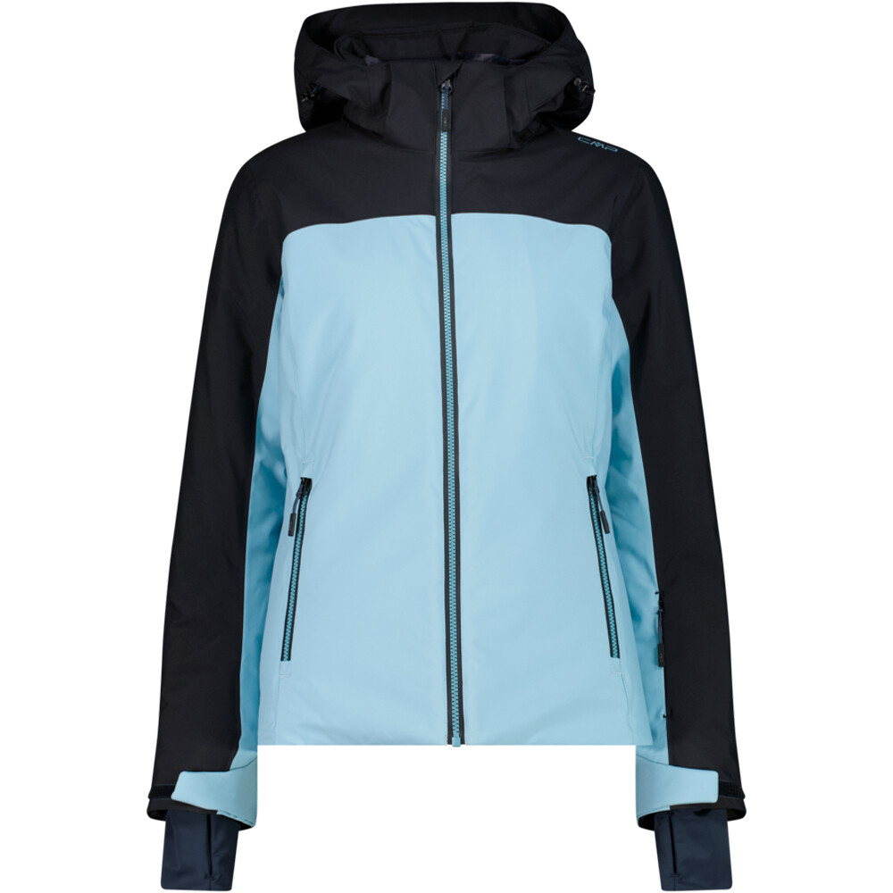 Cmp chaqueta esquí mujer WOMAN JACKET ZIP HOOD AZUL vista frontal