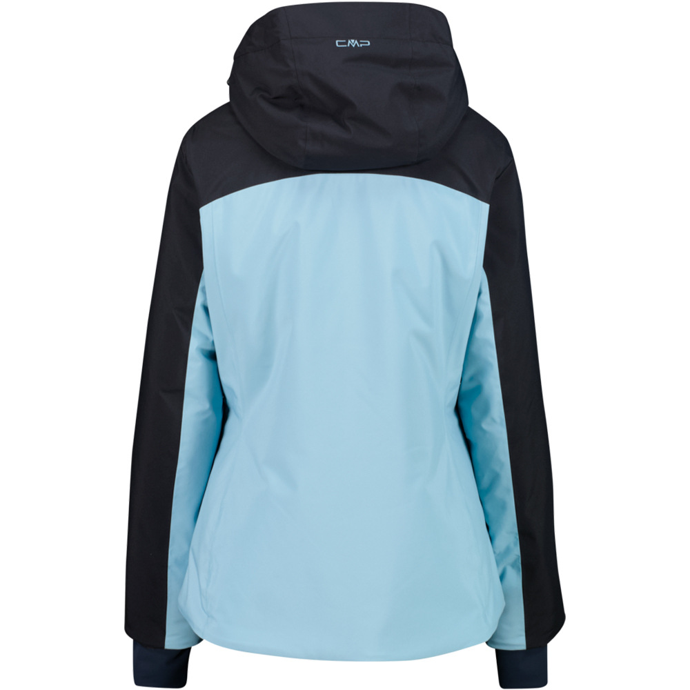 Cmp chaqueta esquí mujer WOMAN JACKET ZIP HOOD AZUL vista trasera