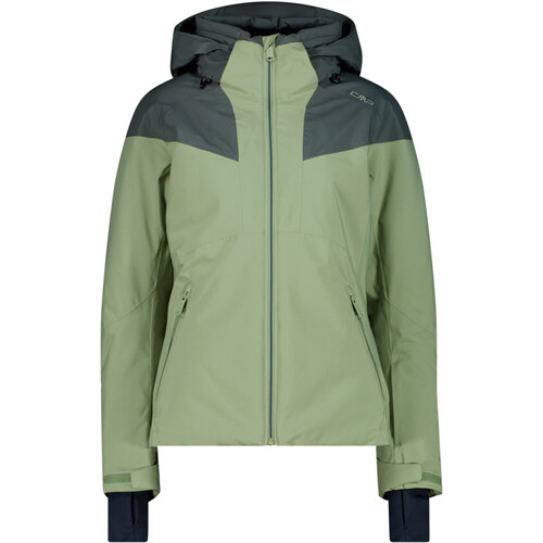 CMP WOMAN JACKET ZIP HOOD GREEN TEA verde