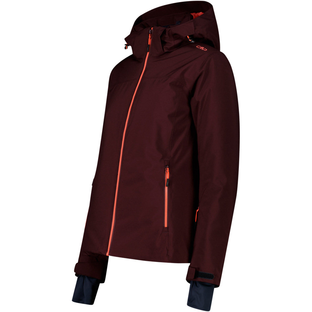 Cmp chaqueta esquí mujer WOMAN JACKET ZIP HOOD MORADO vista detalle