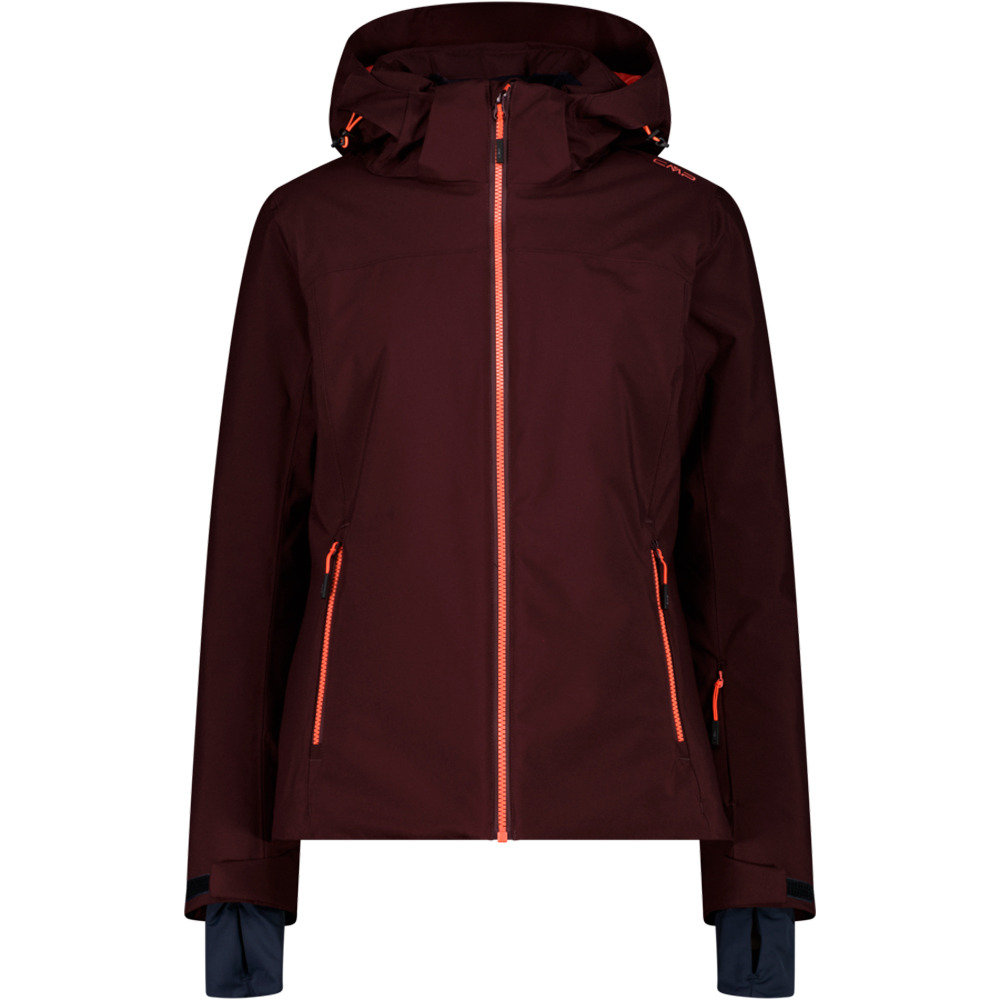 Cmp chaqueta esquí mujer WOMAN JACKET ZIP HOOD MORADO vista frontal