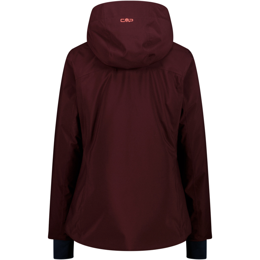 Cmp chaqueta esquí mujer WOMAN JACKET ZIP HOOD MORADO vista trasera