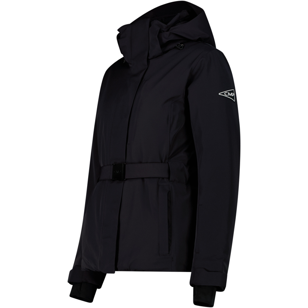 Cmp chaqueta esquí mujer WOMAN JACKET ZIP HOOD NEGRO vista detalle