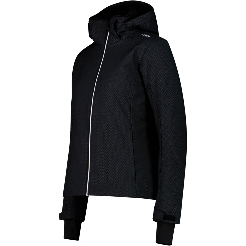 Cmp chaqueta esquí mujer WOMAN JACKET ZIP HOOD NEGRO vista detalle