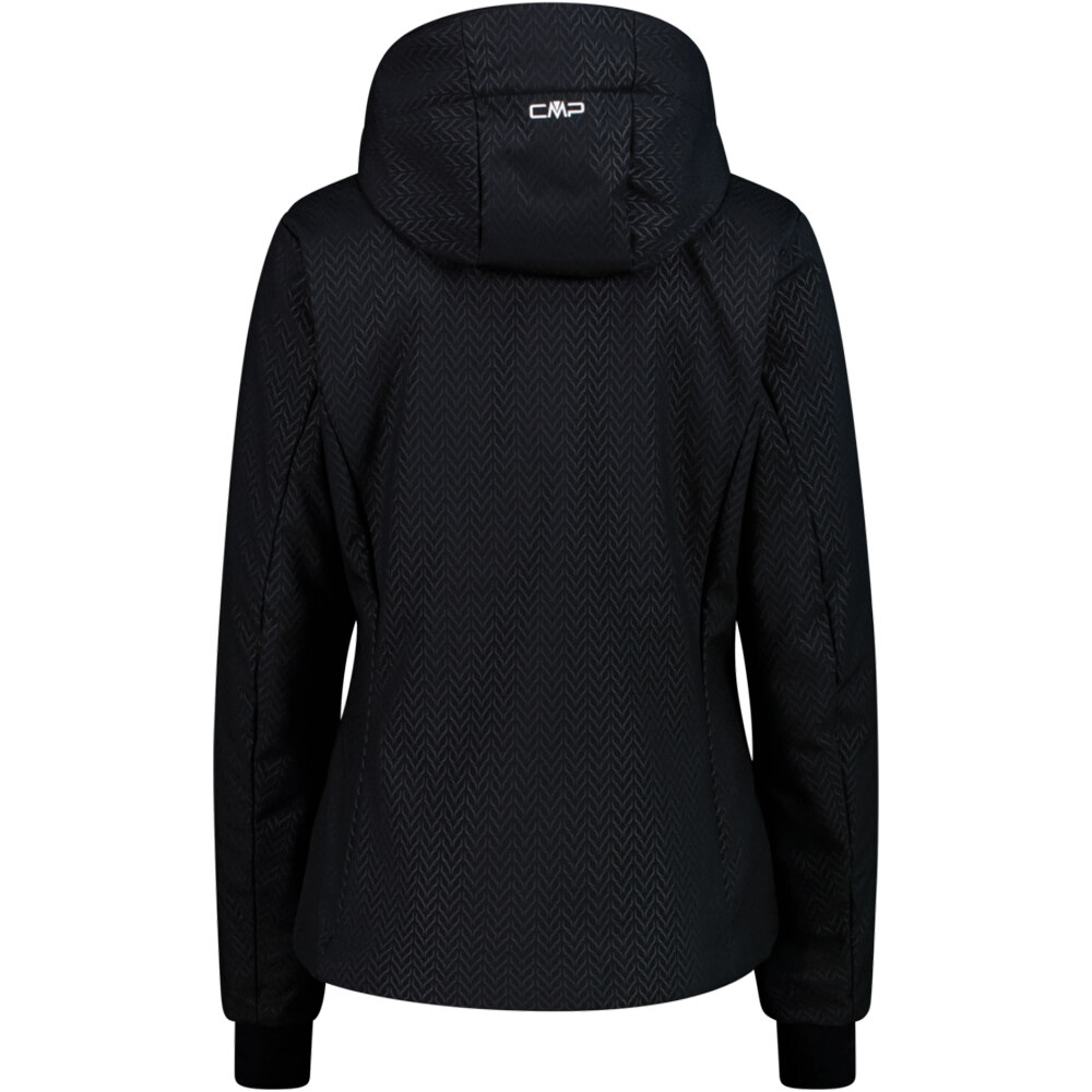 Cmp chaqueta esquí mujer WOMAN JACKET ZIP HOOD NEGRO vista trasera