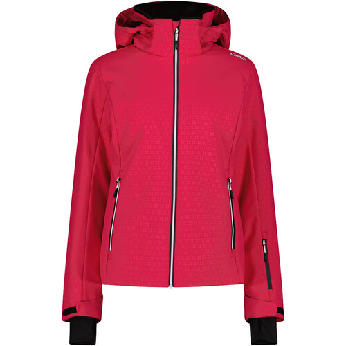 CMP WOMAN JACKET ZIP HOOD rojo