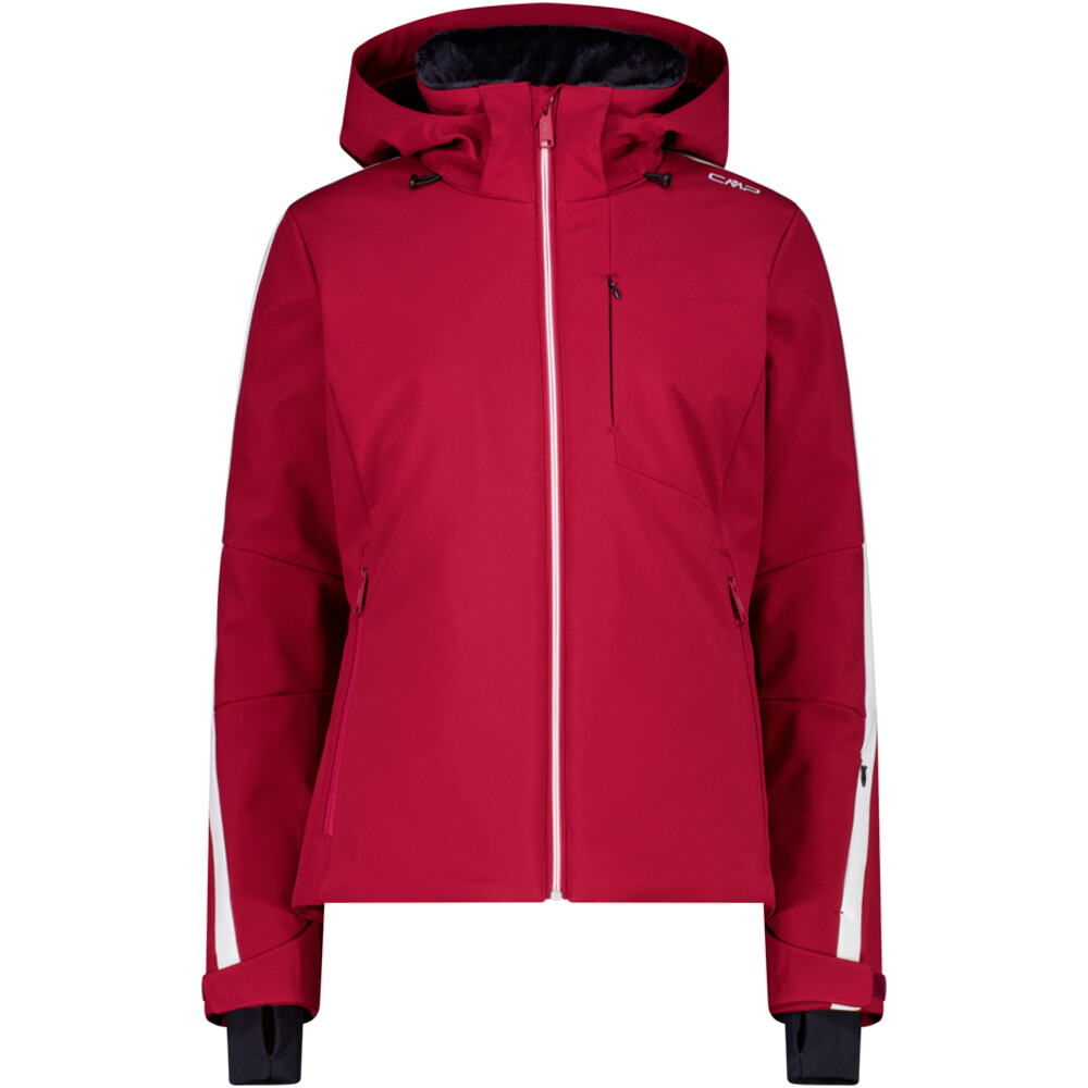 Cmp chaqueta esquí mujer WOMAN JACKET ZIP HOOD ROSA vista frontal