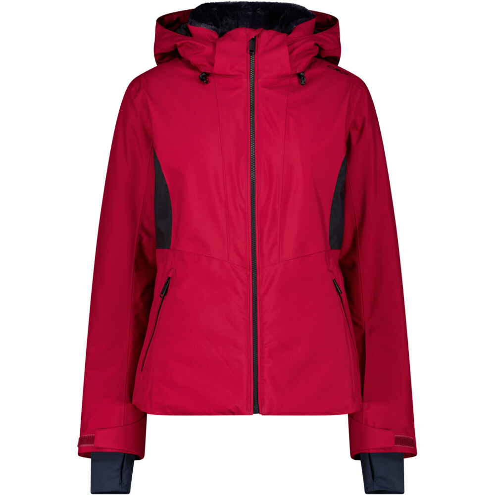 Cmp chaqueta esquí mujer WOMAN JACKET ZIP HOOD ROSA vista frontal